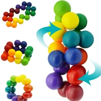 Imagem da promoção Autismo Sensorial Fidget Toy Alívio Do Estresse Ansiedade Inseparável Bola Arco-Íris