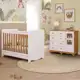 Quarto de Bebê Completo com Berço Americano Ben 3 Em 1 Cômoda Uli 4 Gavetas 100%MDF Móveis Peroba em oferta