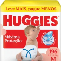 Imagem da promoção Fralda Huggies Supreme Care M 196 unidades