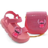 Imagem da promoção Sandália Baby Feminina + Bolsa Infantil Kit Confortável e Barato