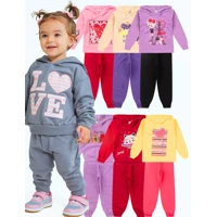Imagem da promoção Kit 6 Peças Conjunto Moletom Infantil Menina 1 ao 16 Feminino Inverno com Capuz