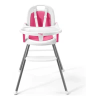 Imagem da promoção Cadeira de Alimentação Portátil Berry 3 em 1, Rosa - Multikids