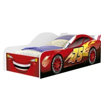 Imagem da promoção Cama Infantil Carro de Corrida Mcqueen Menino Quarto Temático Proteção Lateral Solteiro Design Diver