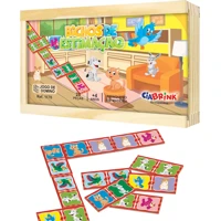 Imagem da promoção Domino Bichos de Estimação em Madeira 28 Peças Ciabrink
