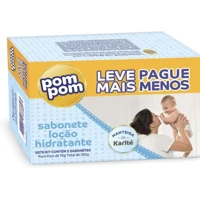 Imagem da promoção Kit Sabonete em Barra Pom Pom Loção Hidratante com 5 unidades de 70g cada