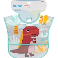 Imagem da oferta Babador Com Bolso Dino Colorido Buba
