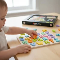 Imagem da oferta Brinquedo Educativo Encaixe Alfabeto Polibrinq