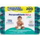 Toalha Umedecida Personalidade Baby Plus 200 unidades em oferta