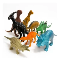 Kit 8 Dinossauros Borracha em oferta
