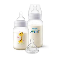 Imagem da promoção Kit Mamadeiras Anti-colic 260ml e 330ml + Bico T4 6m+ Avent