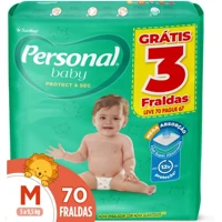 Imagem da promoção Fralda Personal Baby Protect&Sec M 70 unidades