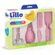 Kit De Higiene Para Recém Nascido com Aspirador Nasal, Tesoura, Pente e Escova de Cabelo, Rosa em oferta