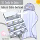 Kit Toalha de Banho Bebe Dupla Camada + 6 Toalhas de Ombro para Bebê 100% Algodão Estampada em oferta
