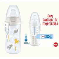 Imagem da promoção Mamadeira NUK Active Cup Fc Temp. Control 300ml com Válvula Air System ANTICÓLICA*