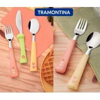 Imagem da promoção Jogo de Talheres Infantil Tramontina Baby Friends com Lâminas de Aço Inox e Cabos de Polipropileno C