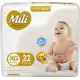 Fralda Mili XG 22 unidades em oferta