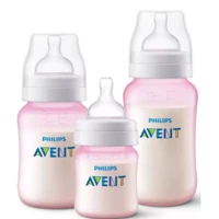 Imagem da promoção Kit Mamadeira Avent Anti Colic Rosa 125\u002F260\u002F330ml