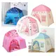 Barraca infantil rosa flor grande 1.3M menina princesa menino criança azul estrela em oferta