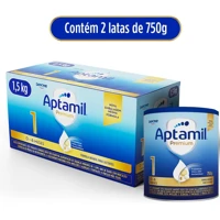 Imagem da promoção Fórmula Infantil Aptamil Premium 1 - 1,5KG (2 latas com 750g cada)