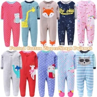 Imagem da promoção Macacão De Algodão Com Zíper Para Recém-Nascido Estalos/ Bebê / Meninos / Meninas 0-24m Random 1pcs