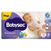 Imagem da promoção Fralda Babysec Premium P 34 unidades