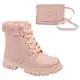 Kit Bota Feminina Infantil E Bolsa Infantil Menina Blogueira em oferta