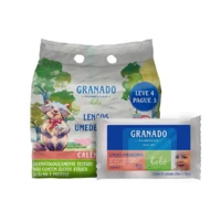 Imagem da promoção Lenço Umedecido Granado Calêndula (4 pacotes com 50 unidades cada)