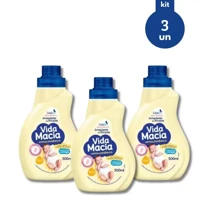 Imagem da promoção Kit 3 Amaciante Vida Macia Glicerina e Camomila Para Roupas Delicadas De Bebê 500ml Cada