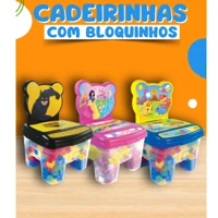 Imagem da promoção Cadeiras Infantil Blocos De Montar Brinquedos Educativos 24 Peças Grandes