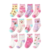 Imagem da promoção Kit 6 e 12 Pares Meia Infantil Antiderrapante Feminina Menina
