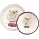 Kit Prato E Tigela Bowl Milky Clingo em oferta