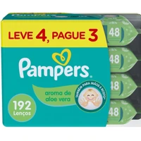 Imagem da promoção Lenços Umedecidos Pampers Aroma de Aloe Vera 192 Unidades