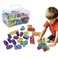Imagem da promoção Blocos de montar Com 56 Peças Mais Maleta, Com Rodinhas, Brinquedo Educativo, Montar Fácil