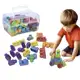 Blocos de montar Com 56 Peças Mais Maleta, Com Rodinhas, Brinquedo Educativo, Montar Fácil em oferta
