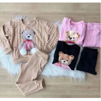 Imagem da promoção Conjunto infantil ursinho para meninas inverno