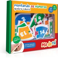 Imagem da promoção Montando os Números - Quebra-Cabeça, 27 Peças - Maderá Toyster