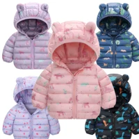 Imagem da promoção Dinossauro Dos Desenhos Animados Com Capuz Jaquetas Leves Meninos Meninas Inverno Outono Roupas Casu