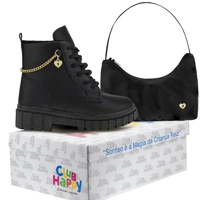 Imagem da promoção Bota Infantil Menina Coturno Infantil Feminina Maravilhosa Com Bolsinha