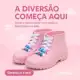 Botinha Casual Infantil Feminina Estilo Coturno Macia e Confortavel em oferta