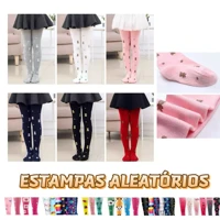 Imagem da promoção Kit 3 Meia Calça Infantil Grossa Para O Frio Inverno varias Cores e Estampas Menina/Menino
