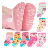 Imagem da promoção Kit 6 e 12 Pares de Meias Infantil para Recém Nascidos e Bebê Menina c/ Antiderrapante