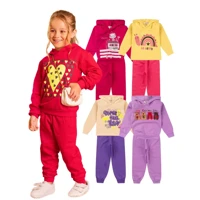Imagem da promoção Kit 4 Peças Conjunto Moletom Infantil Menina 1 ao 16 Feminino Inverno com Capuz