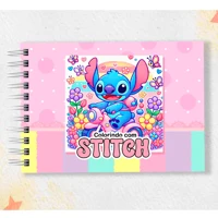 Imagem da promoção Livro de colorir STITCH capa dura 50 folhas