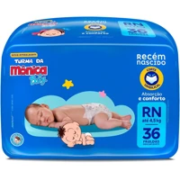 Imagem da oferta Fralda Turma da Mônica Baby Jumbo RN com 36 Unidades