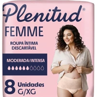 Imagem da oferta Roupa Íntima Plenitud Active Mulher G/XG com 8 unidades