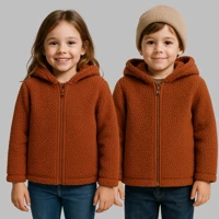 Imagem da oferta Blusa De Frio Teddy Com Capuz (Tam. 1 ao 8)