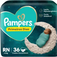 Imagem da oferta Fralda Pampers Primeiros Dias RN 36 unidades
