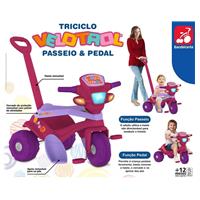 Imagem da promoção Triciclo Velotrol com Empurrador - Bandeirante