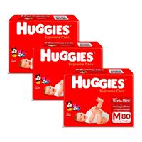 Imagem da promoção Kit de Fraldas Huggies Hiper Supreme Care M - 240 Unidades