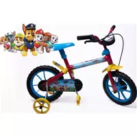 Imagem da promoção Bicicleta Aro 12 Infantil Masculina Vermelho /Azul/Amarelo - Personagem